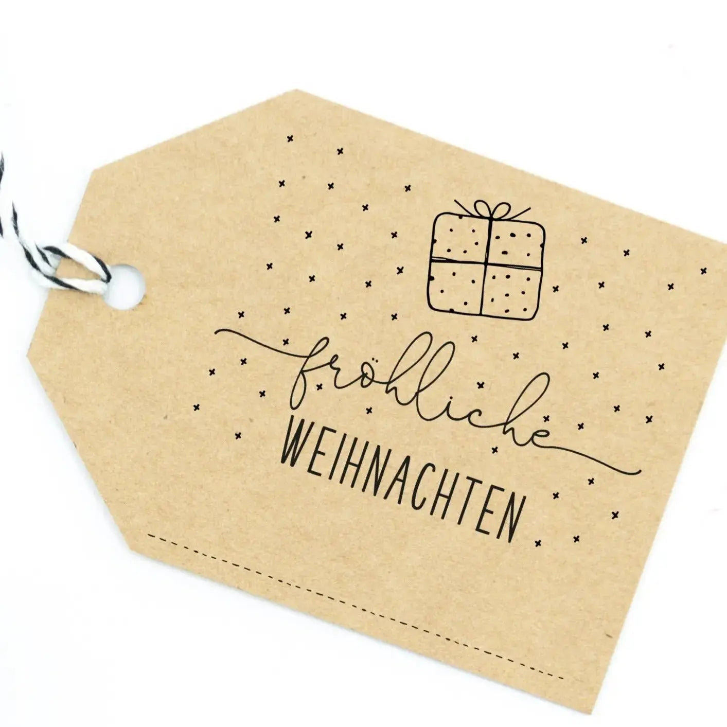 Weihnachtsstempel "Weihnachtsgeschenk" - IN LOVE WITH PAPER