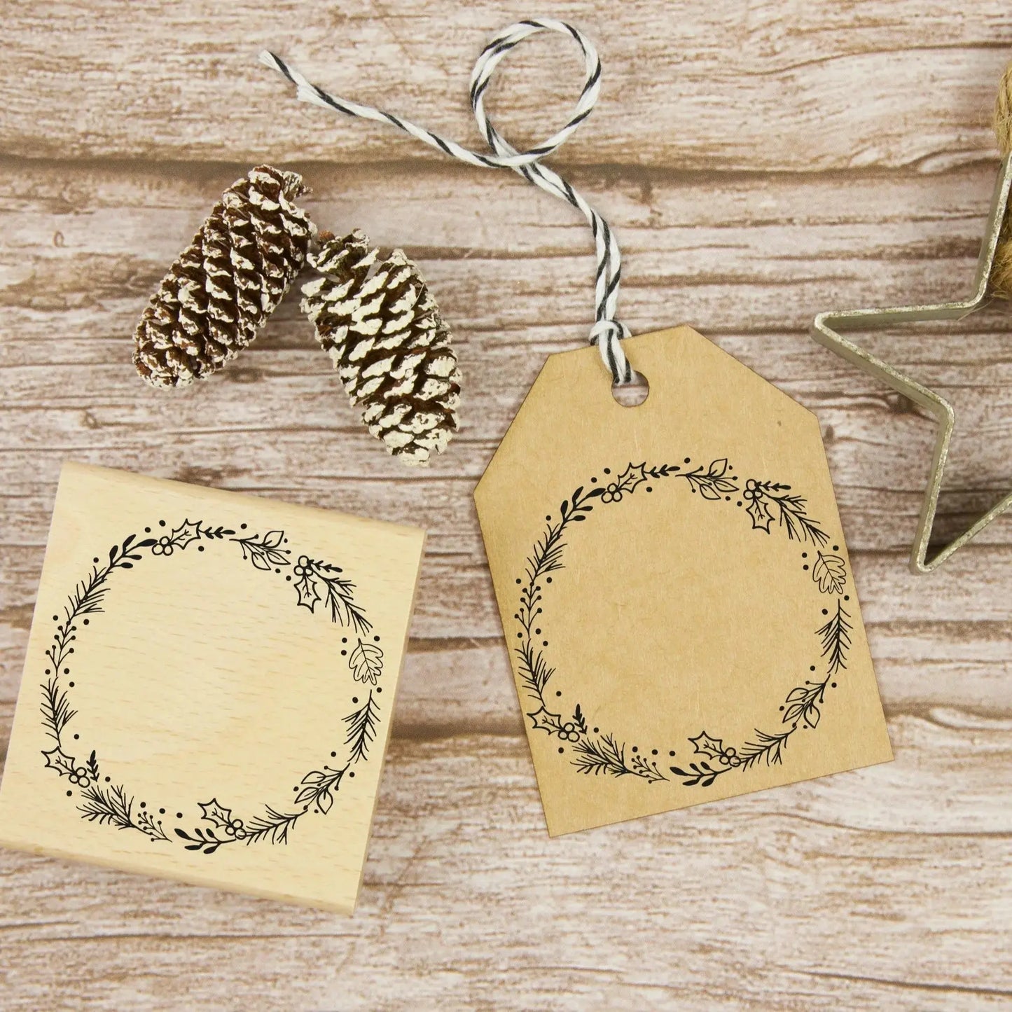 Weihnachtsstempel Weihnachtskranz - IN LOVE WITH PAPER