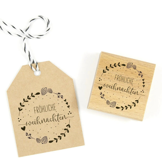 Weihnachtsstempel "Zapfenkranz" - IN LOVE WITH PAPER