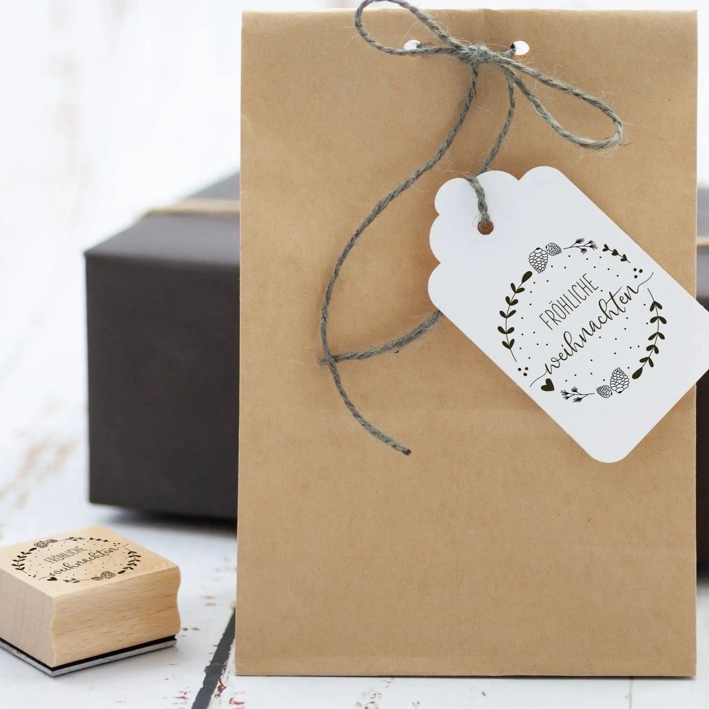 Weihnachtsstempel "Zapfenkranz" - IN LOVE WITH PAPER