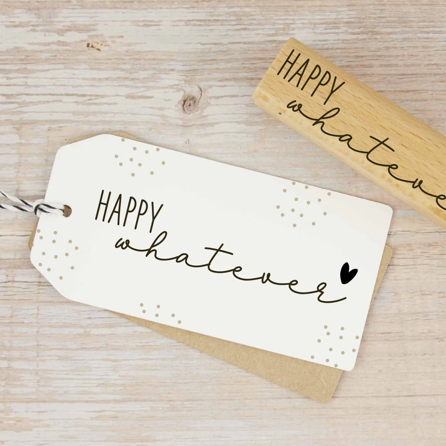 Wortstempel "Happy whatever" - IN LOVE WITH PAPER