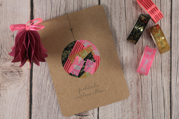 Masking-Tape-Weihnachtskugel – eine einfache und schöne Kartenidee - IN LOVE WITH PAPER