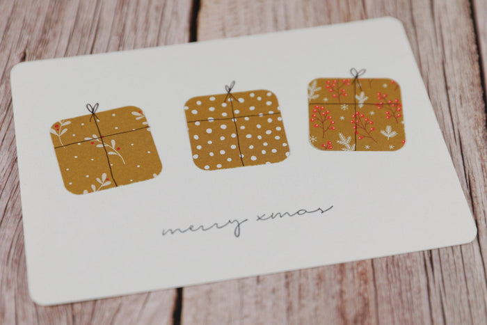 Weihnachtskarte basteln aus Papierresten – einfache DIY-Idee - IN LOVE WITH PAPER