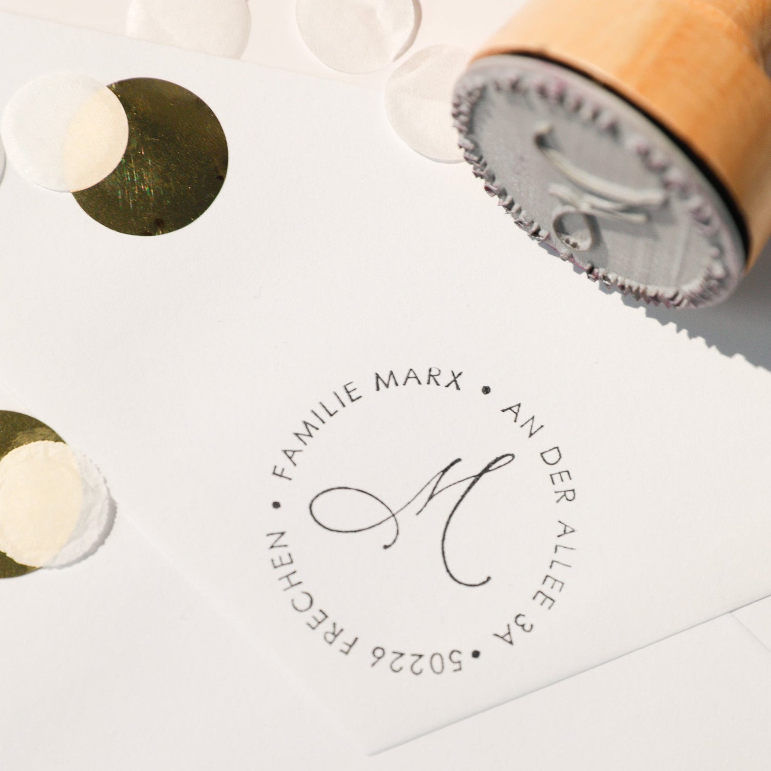 Runde Adressstempel - IN LOVE WITH PAPER