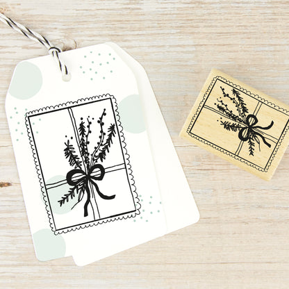 Stempel "Briefmarke Winterpaket" (zwei Größen)