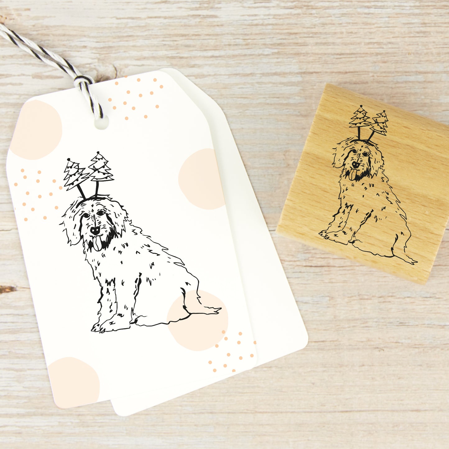 Stempel "Weihnachtshund"