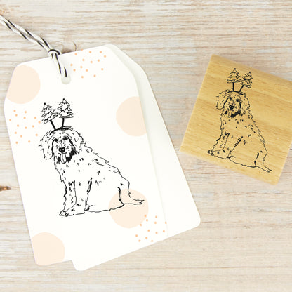 Stempel "Weihnachtshund"