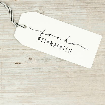 Filigraner Stempel "Frohe Weihnachten"