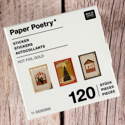 Briefmarken-Sticker-Set "Weihnachten"