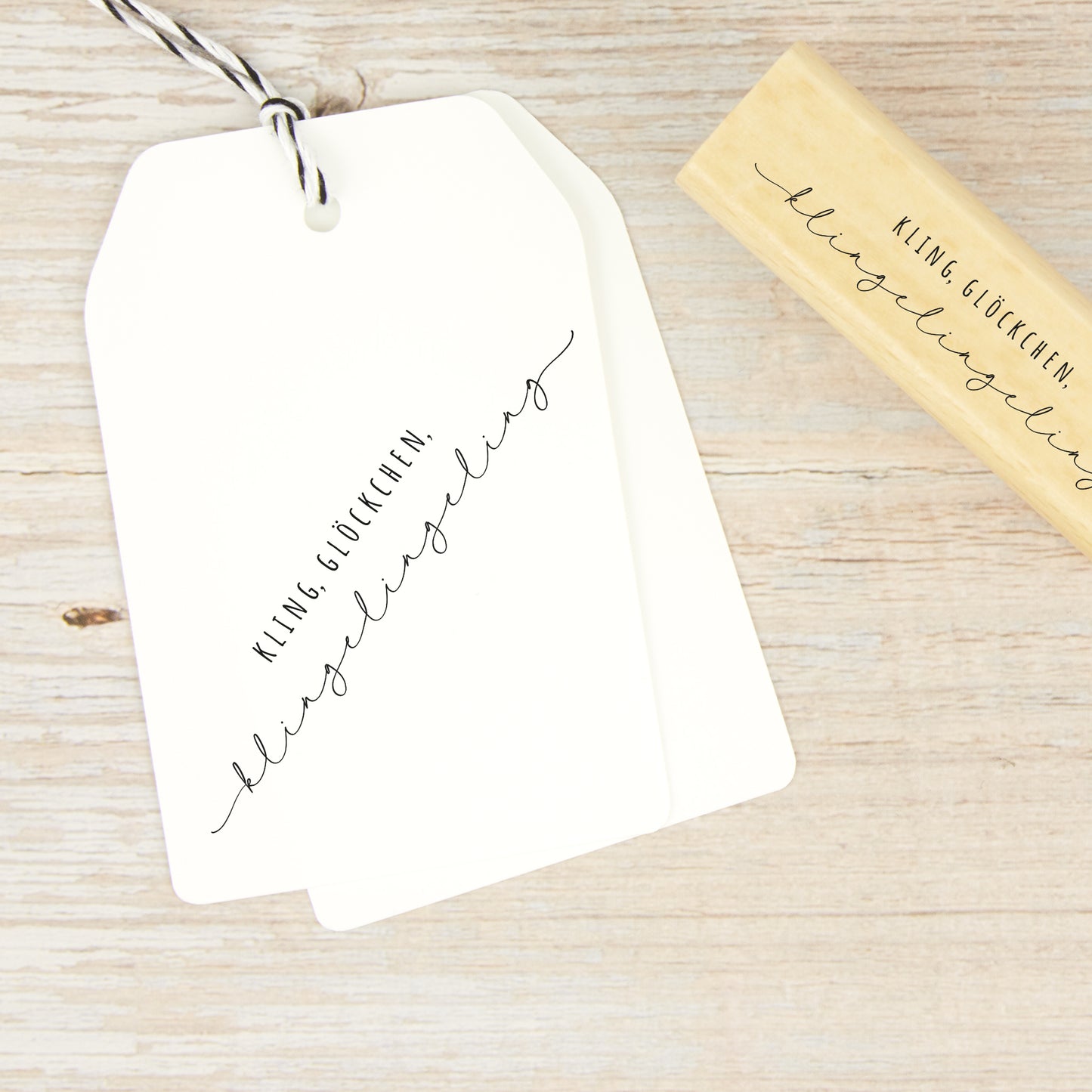 Filigraner Stempel "Klingelingeling"