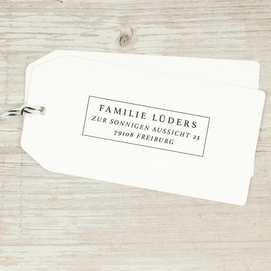 Adressstempel "Freiburg" - IN LOVE WITH PAPER