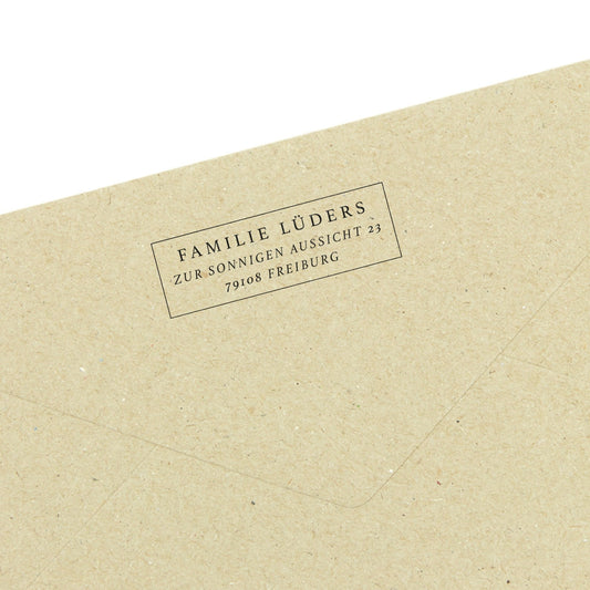 Adressstempel "Freiburg" - IN LOVE WITH PAPER