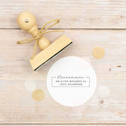 Adressstempel "Heilbronn" - IN LOVE WITH PAPER