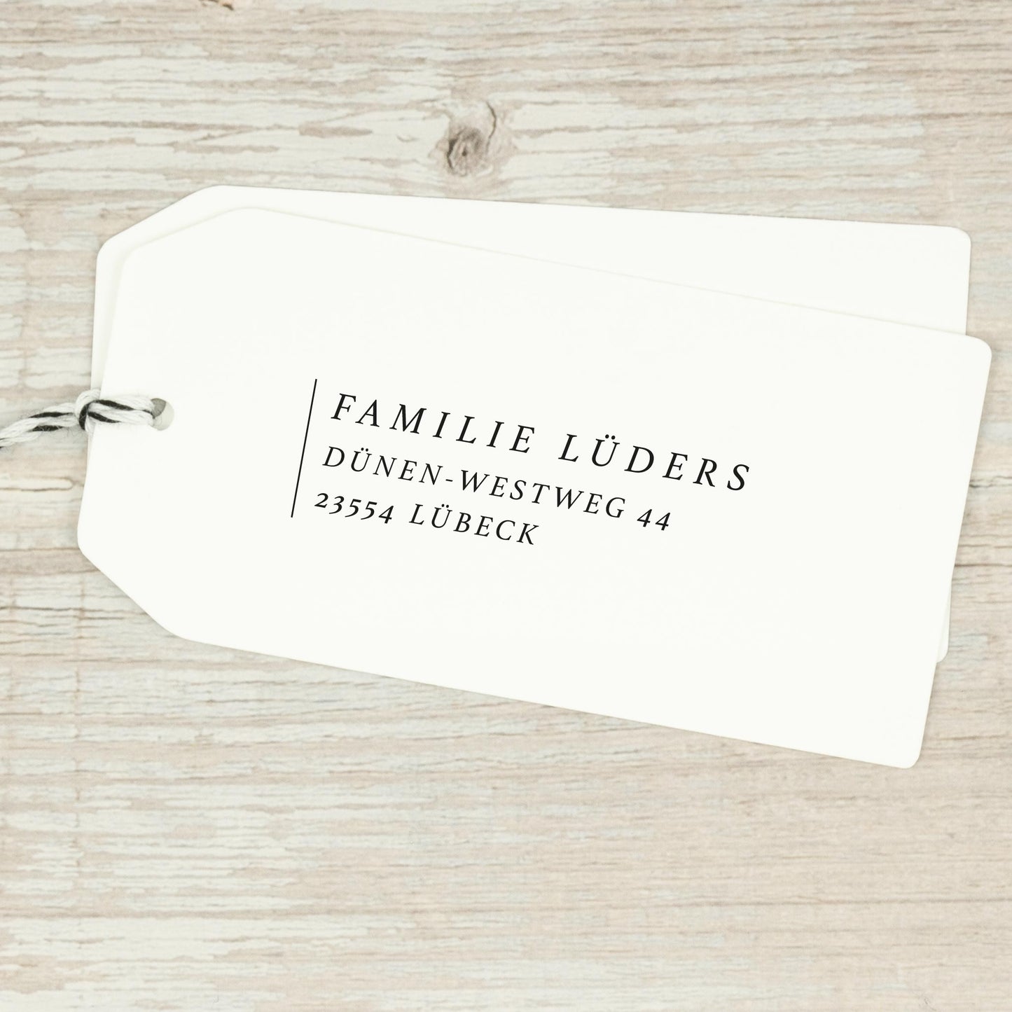 Adressstempel "Lübeck" - IN LOVE WITH PAPER