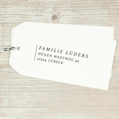 Adressstempel "Lübeck" - IN LOVE WITH PAPER
