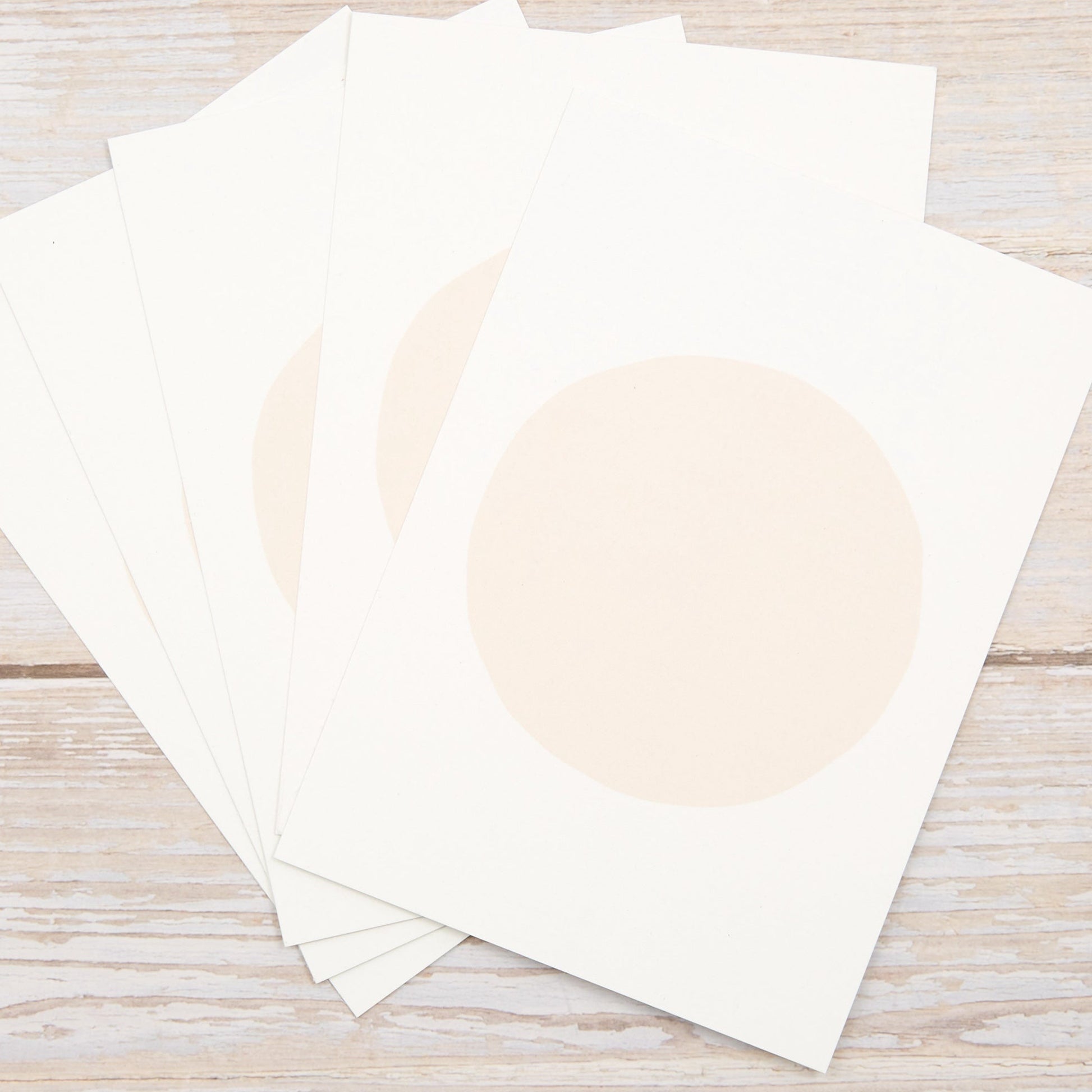Blankokarten - Set "Dot" zum Selbstbestempeln (Apricot) - IN LOVE WITH PAPER
