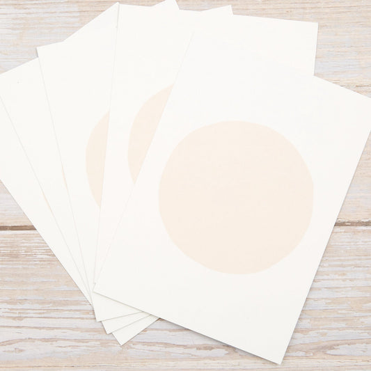 Blankokarten - Set "Dot" zum Selbstbestempeln (Apricot) - IN LOVE WITH PAPER