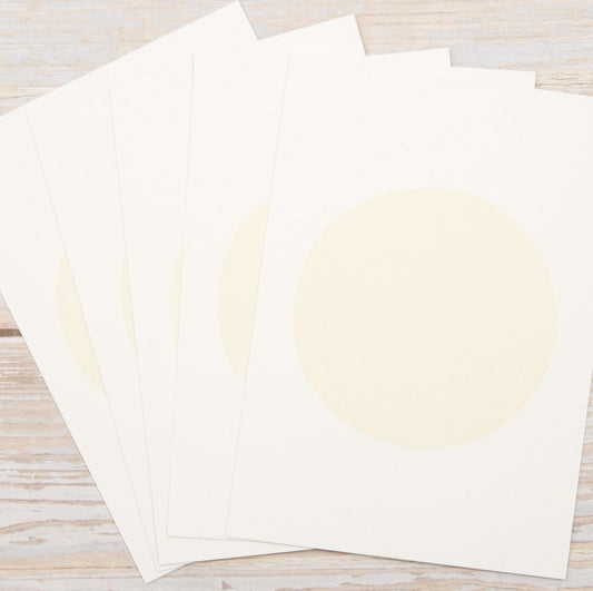 Blankokarten - Set "Dot" zum Selbstbestempeln (Hellbeige) - IN LOVE WITH PAPER