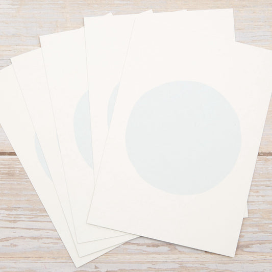 Blankokarten - Set "Dot" zum Selbstbestempeln (Hellblau) - IN LOVE WITH PAPER