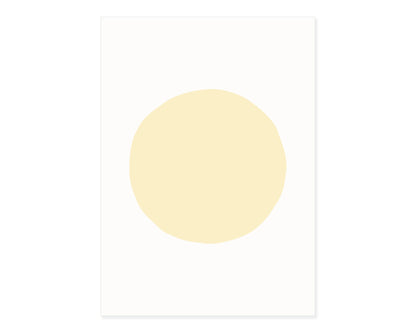 Blankokarten - Set "Dot" zum Selbstbestempeln (Pastellgelb) - IN LOVE WITH PAPER