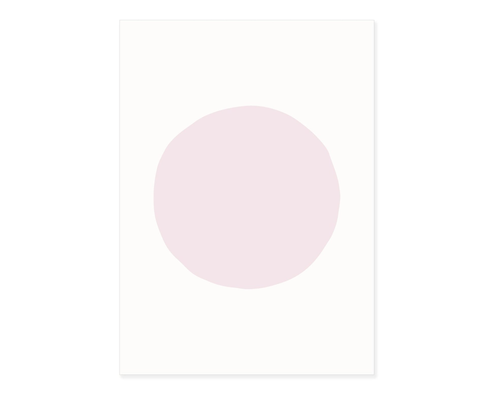 Blankokarten - Set "Dot" zum Selbstbestempeln (Pastelrosa) - IN LOVE WITH PAPER