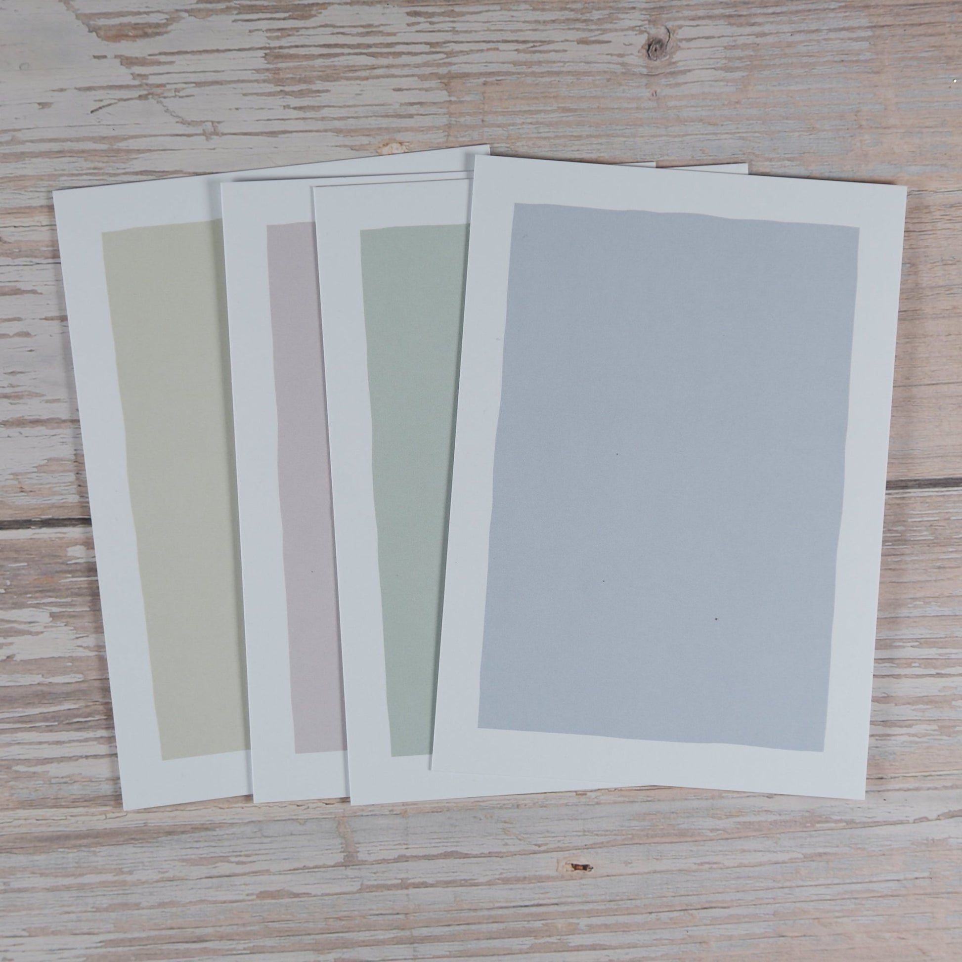 Blankokarten - Set "Frame" zum Selbstbestempeln (gemischt) - IN LOVE WITH PAPER