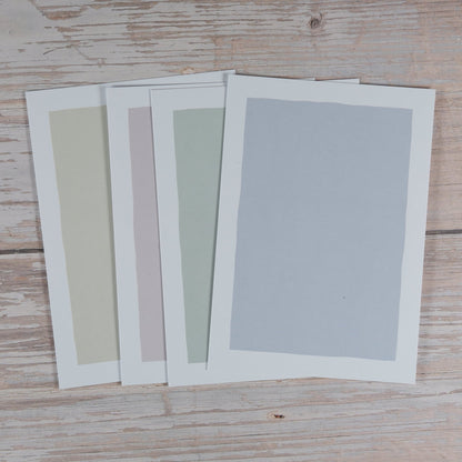 Blankokarten - Set "Frame" zum Selbstbestempeln (gemischt) - IN LOVE WITH PAPER