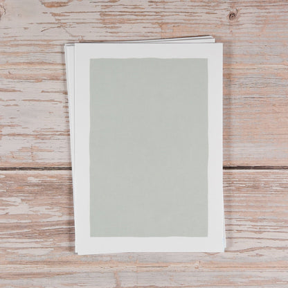 Blankokarten - Set "Frame" zum Selbstbestempeln (Graugrün) - IN LOVE WITH PAPER