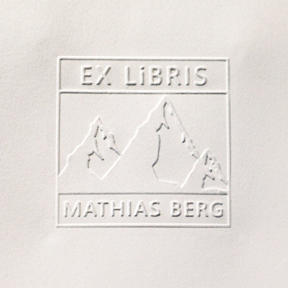 Buchprägestempel "Bergliebe" - IN LOVE WITH PAPER