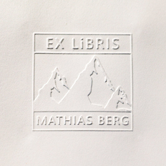 Buchprägestempel "Bergliebe" - IN LOVE WITH PAPER