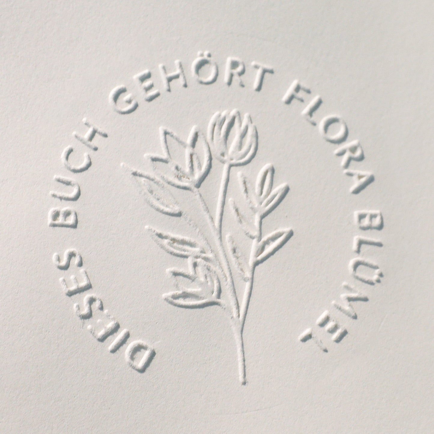 Buchprägestempel "Flora" - IN LOVE WITH PAPER