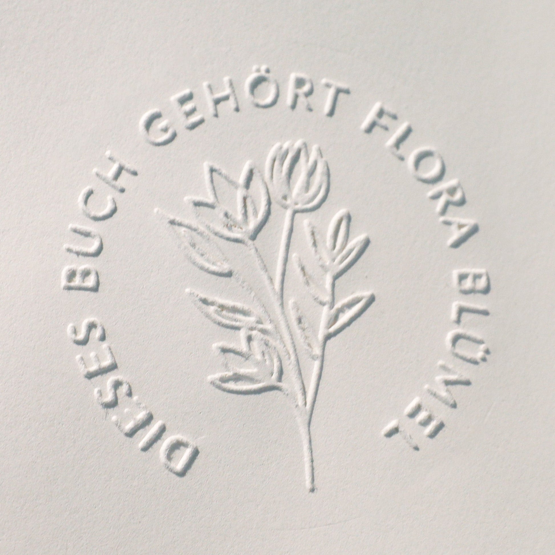 Buchprägestempel "Flora" - IN LOVE WITH PAPER
