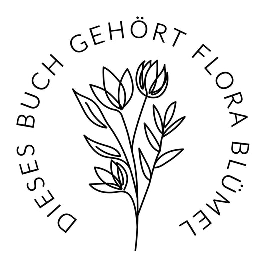 Buchprägestempel "Flora" - IN LOVE WITH PAPER
