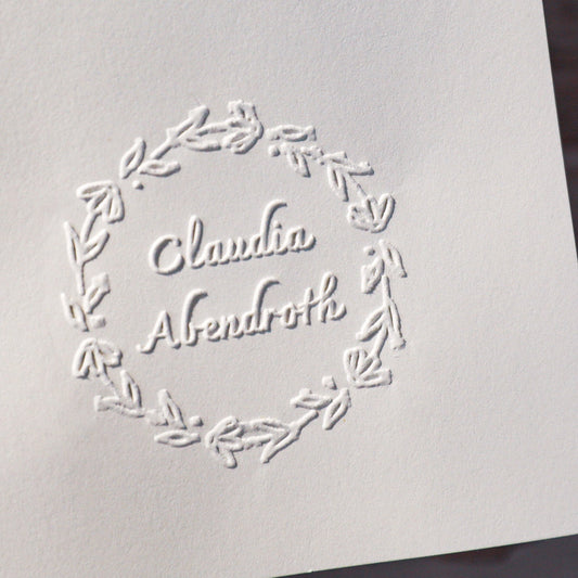 Buchprägestempel „Gänseblümchen" - IN LOVE WITH PAPER