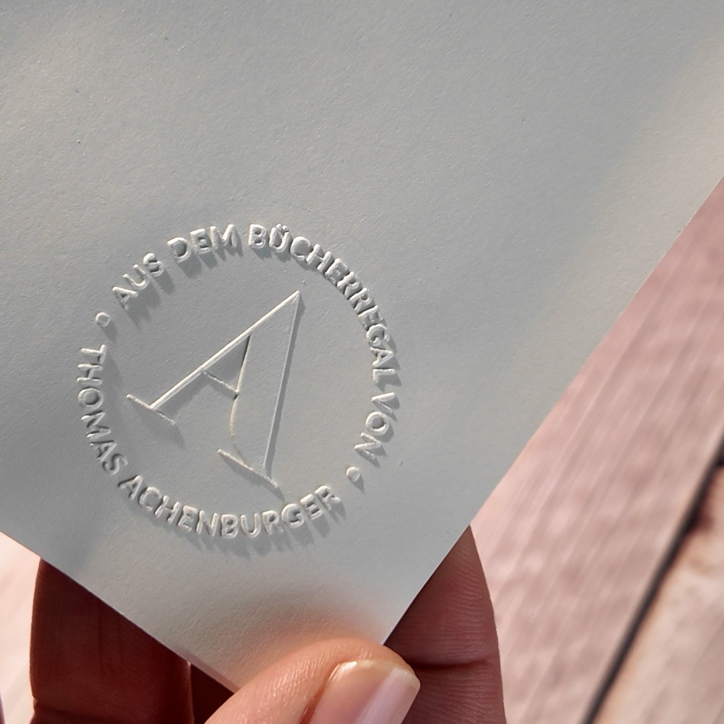 Buchprägestempel "Initial" - IN LOVE WITH PAPER