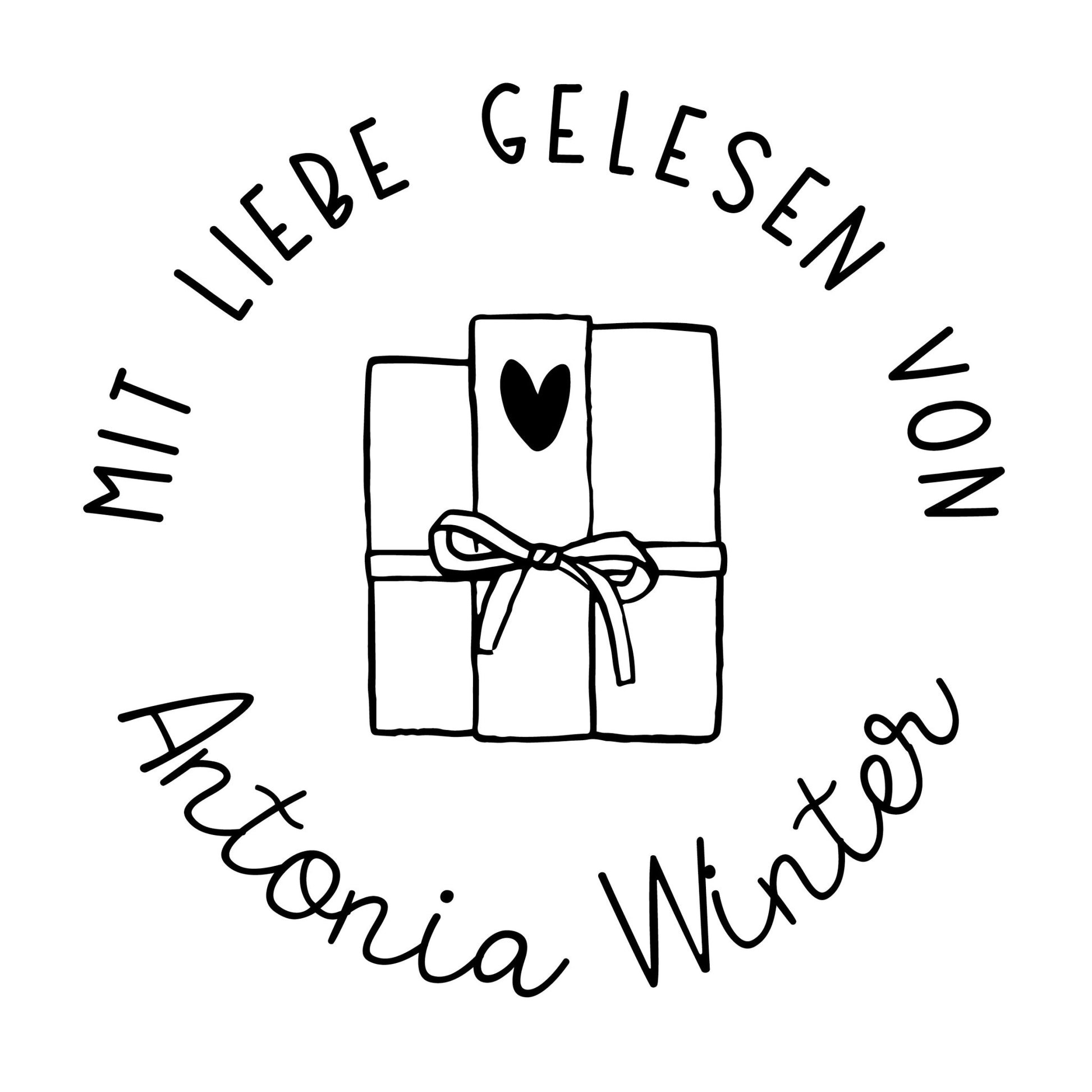 Buchprägestempel "Leseglück" - IN LOVE WITH PAPER