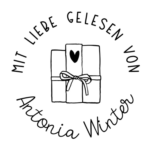 Buchprägestempel "Leseglück" - IN LOVE WITH PAPER