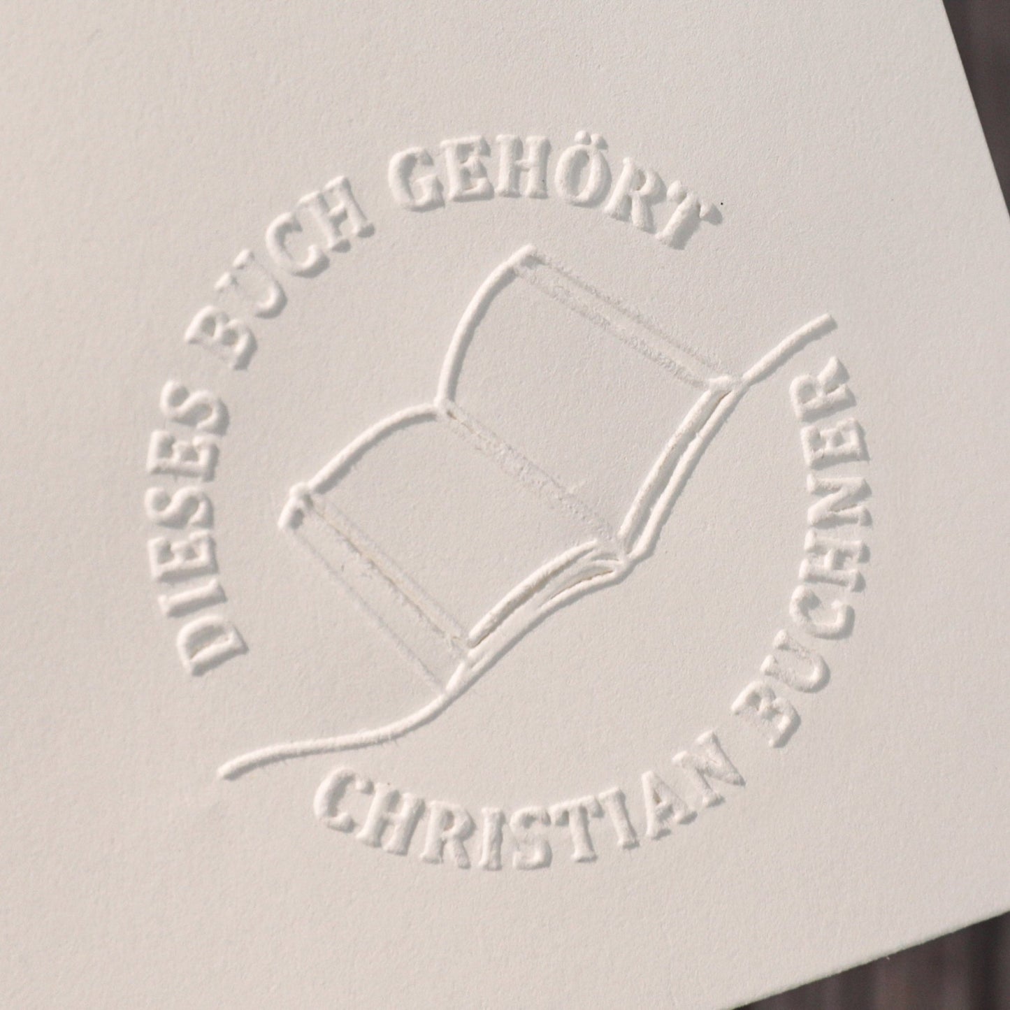 Buchprägestempel "Lesenarr" - IN LOVE WITH PAPER