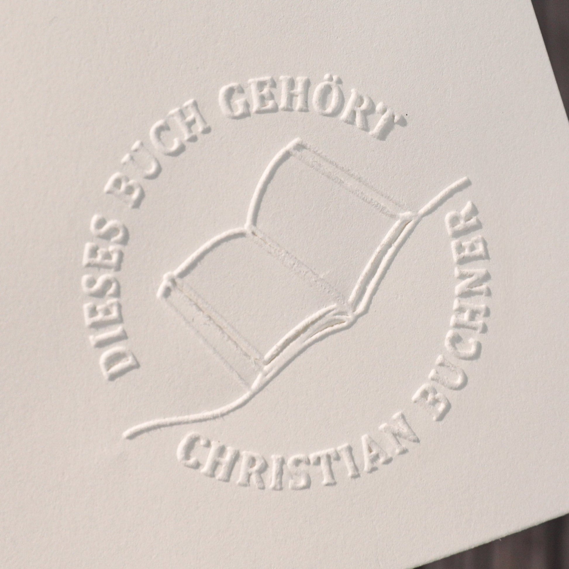 Buchprägestempel "Lesenarr" - IN LOVE WITH PAPER