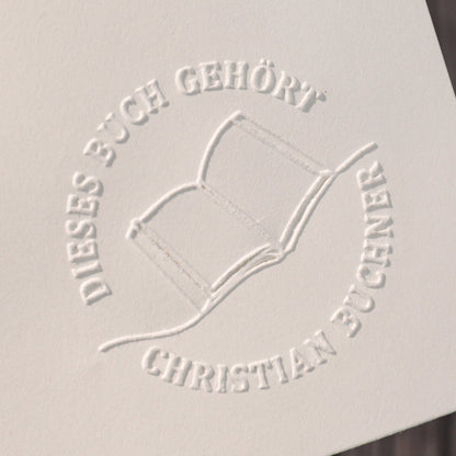 Buchprägestempel "Lesenarr" - IN LOVE WITH PAPER