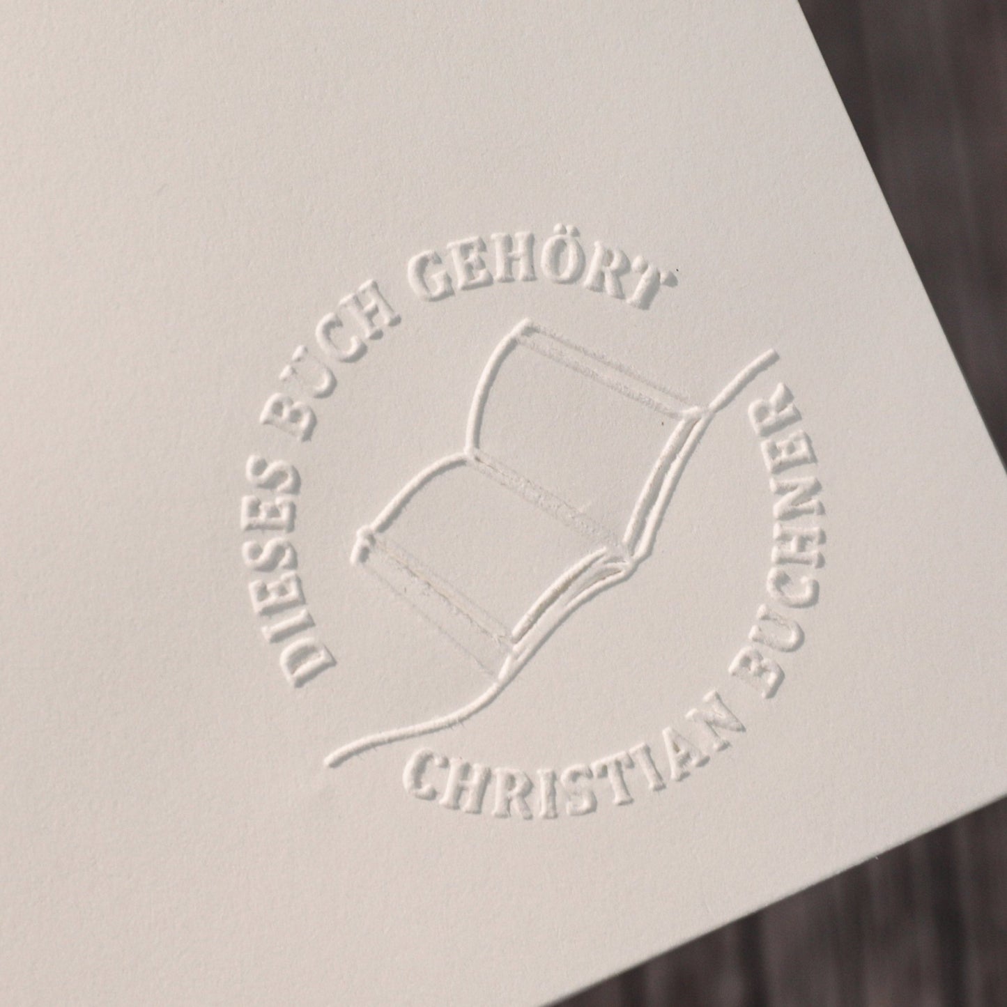 Buchprägestempel "Lesenarr" - IN LOVE WITH PAPER