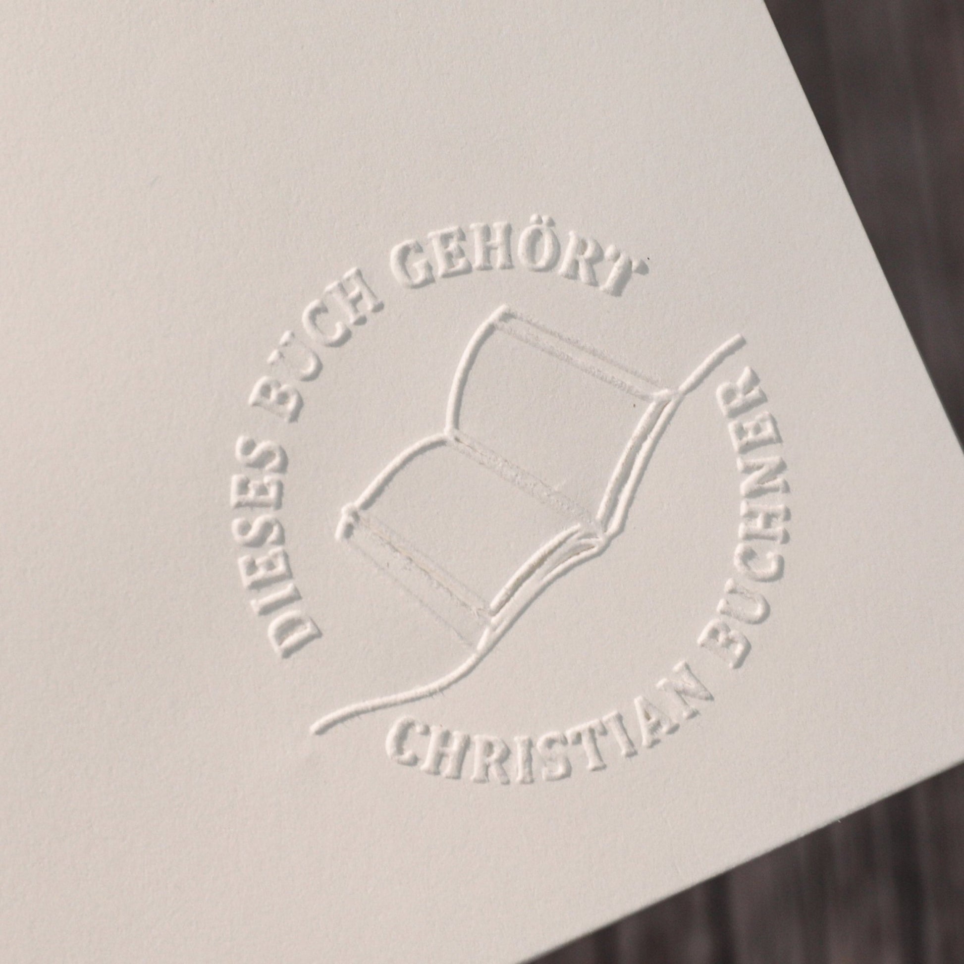 Buchprägestempel "Lesenarr" - IN LOVE WITH PAPER