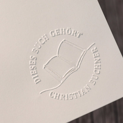 Buchprägestempel "Lesenarr" - IN LOVE WITH PAPER