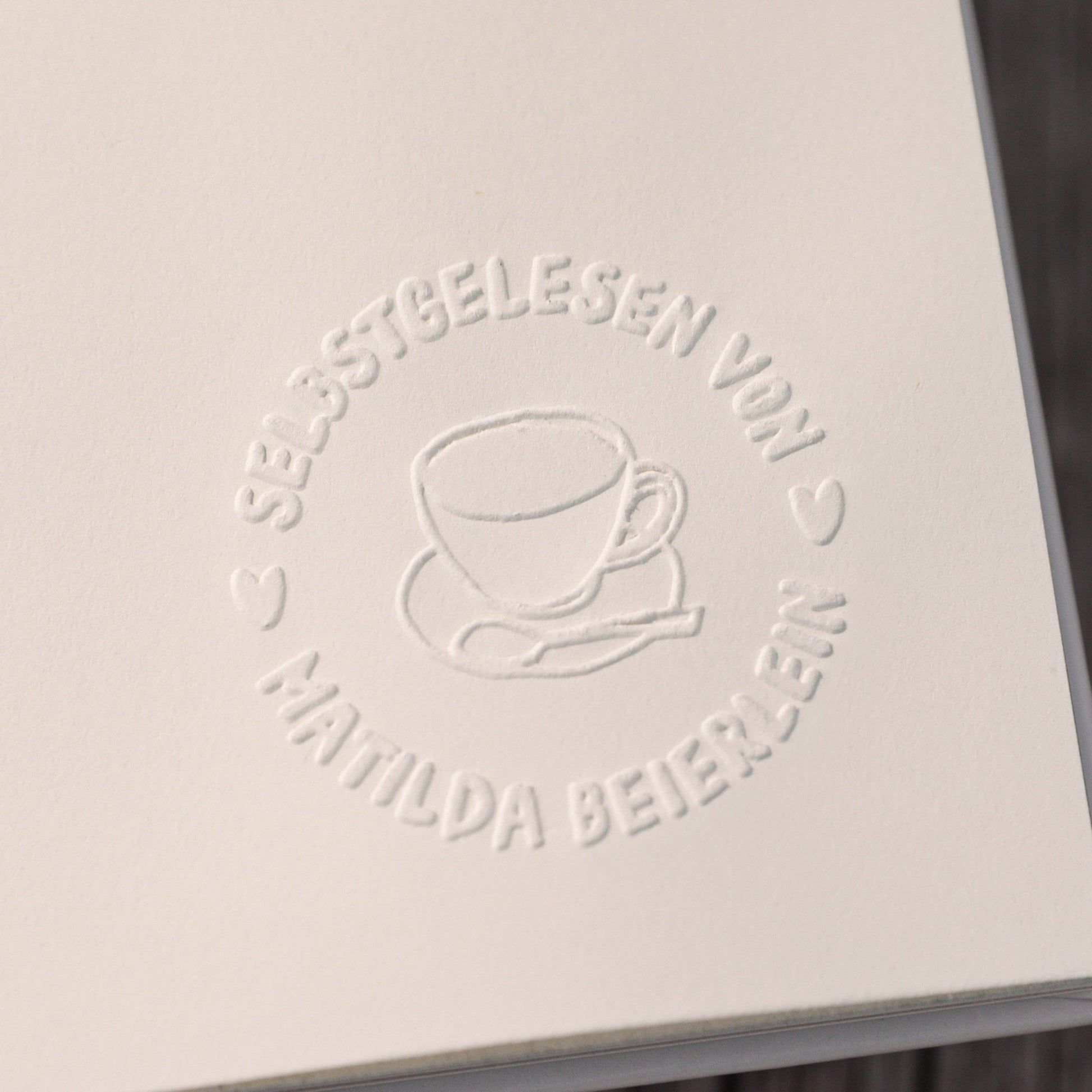 Buchprägestempel "Lieblingszeile" - IN LOVE WITH PAPER