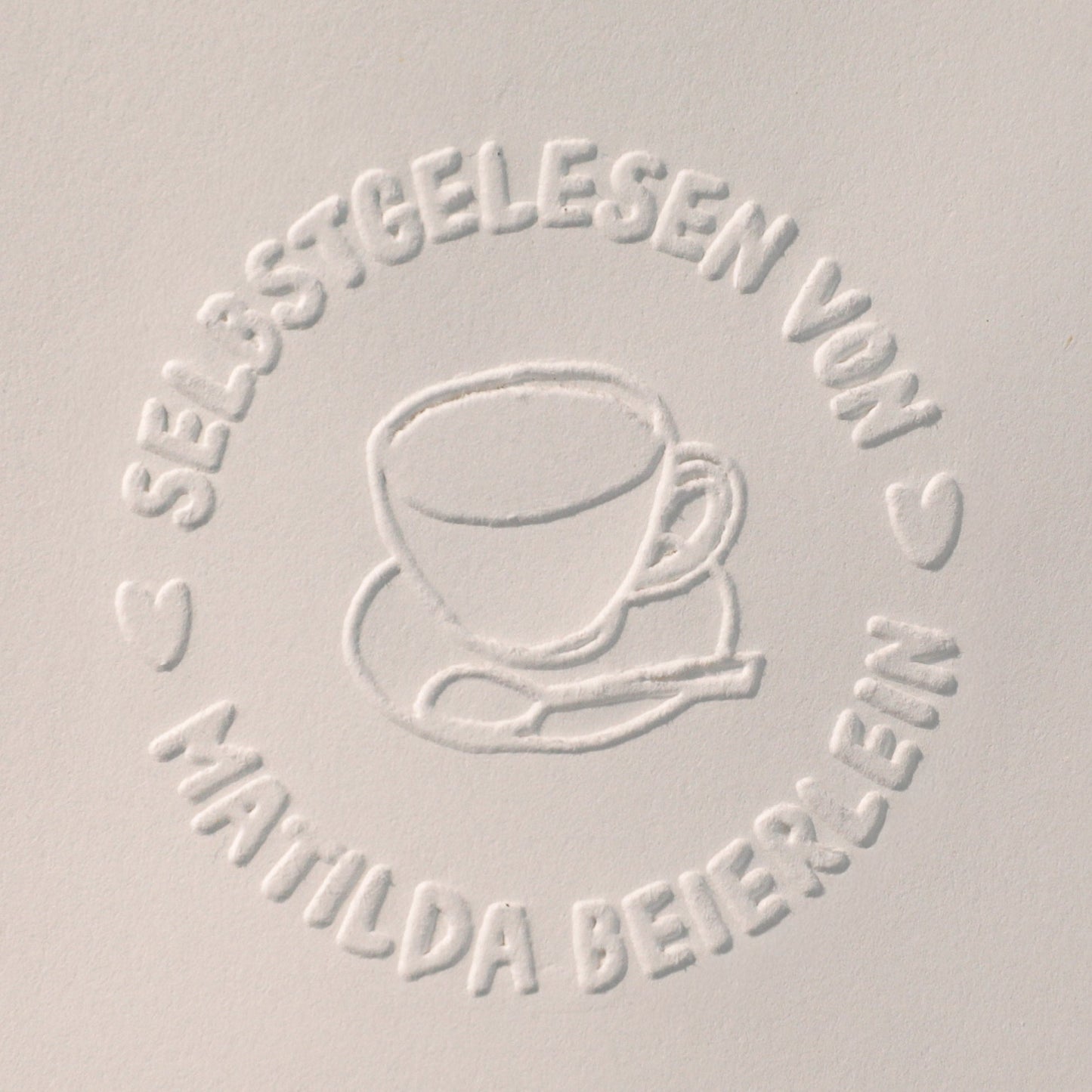 Buchprägestempel "Lieblingszeile" - IN LOVE WITH PAPER