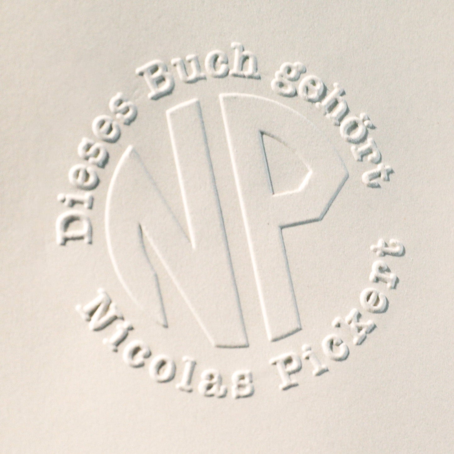 Buchprägestempel "Monogram" - IN LOVE WITH PAPER