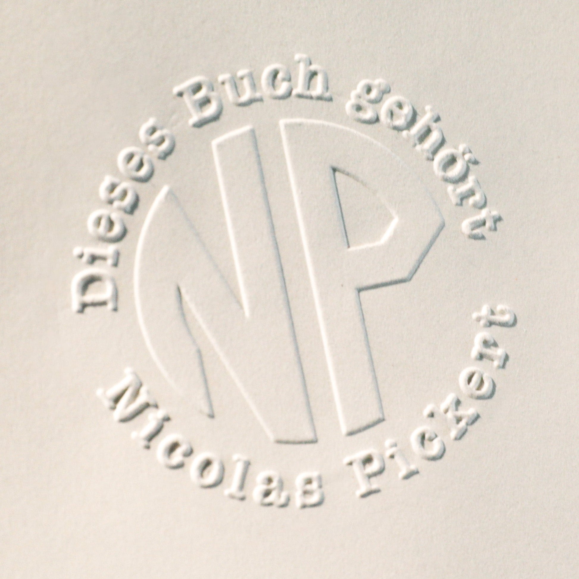 Buchprägestempel "Monogram" - IN LOVE WITH PAPER