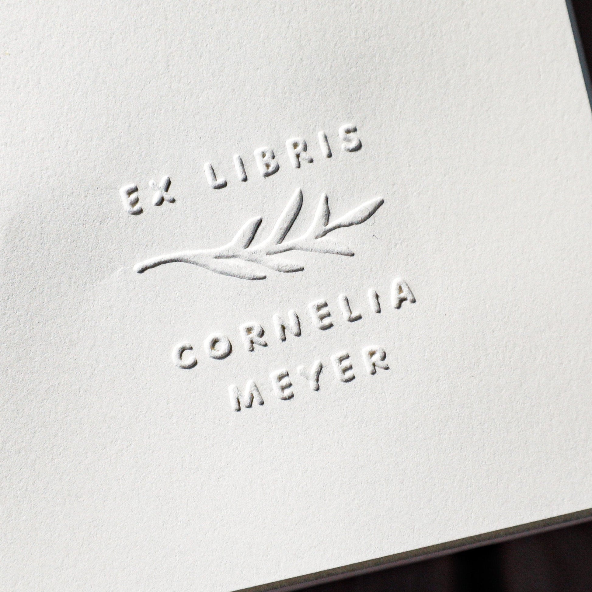 Buchprägestempel "Olivenzweig" (klein) - IN LOVE WITH PAPER