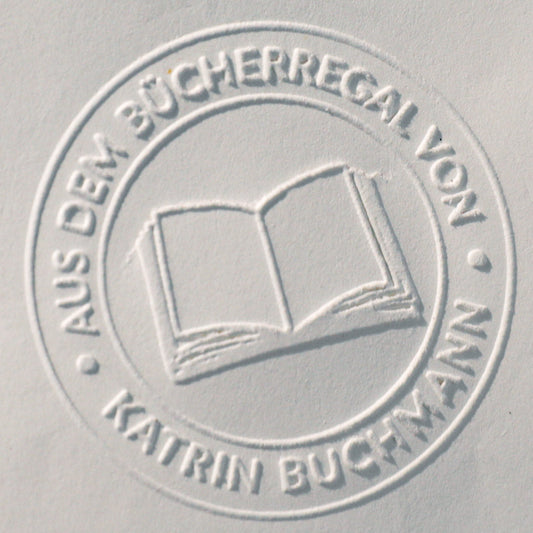 Buchprägestempel "Schlaufux" - IN LOVE WITH PAPER