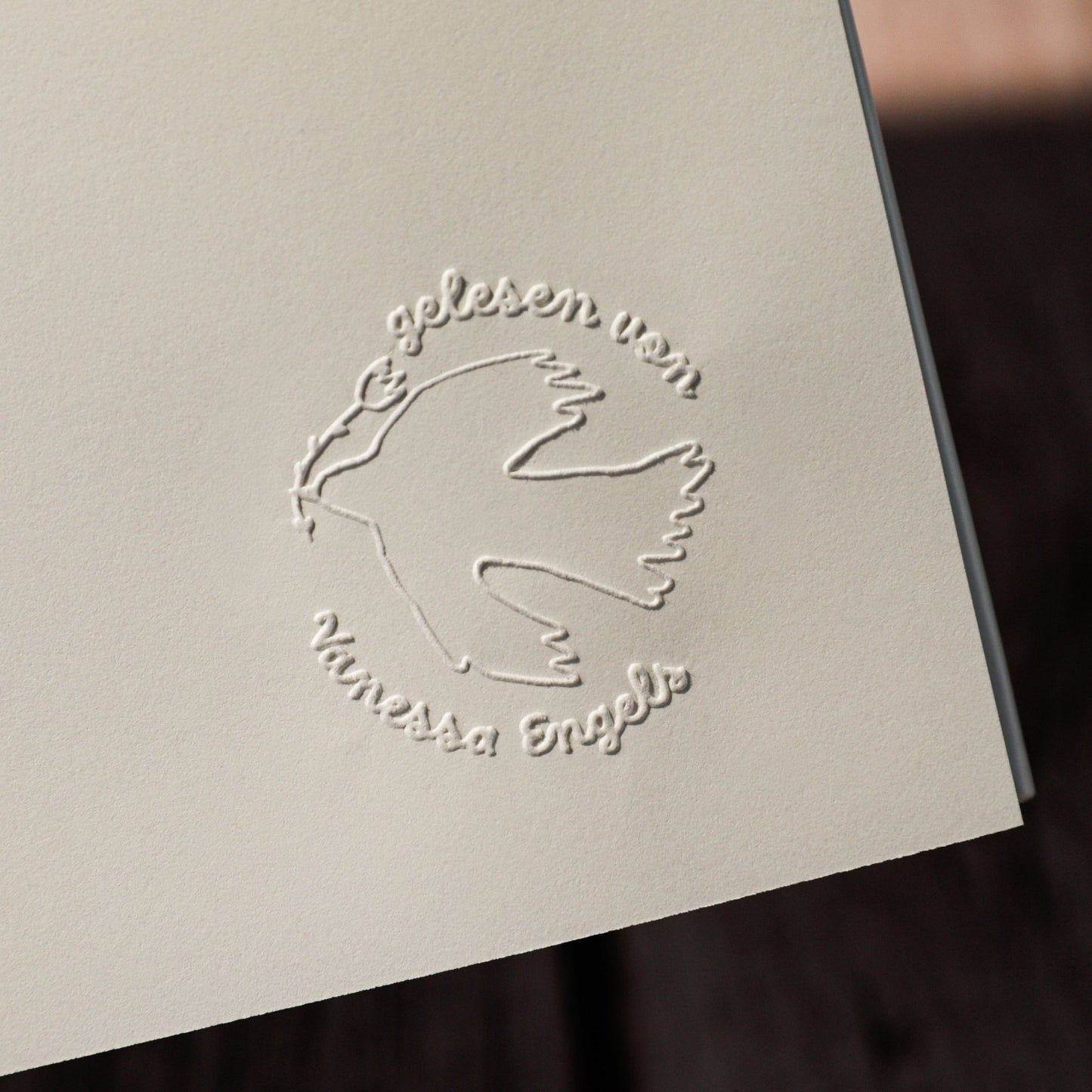 Buchprägestempel „Taube" - IN LOVE WITH PAPER
